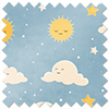Cloud Nine, Sunshine - Twist&Fit Roman Blind